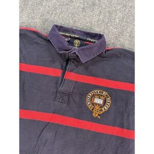University Of Oxford Collection Rugby Shirt Mens XL Blue Red Stripe Long Sleeve